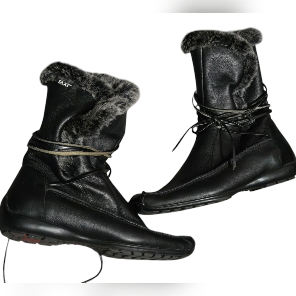 Vegan Leather Winter Boots